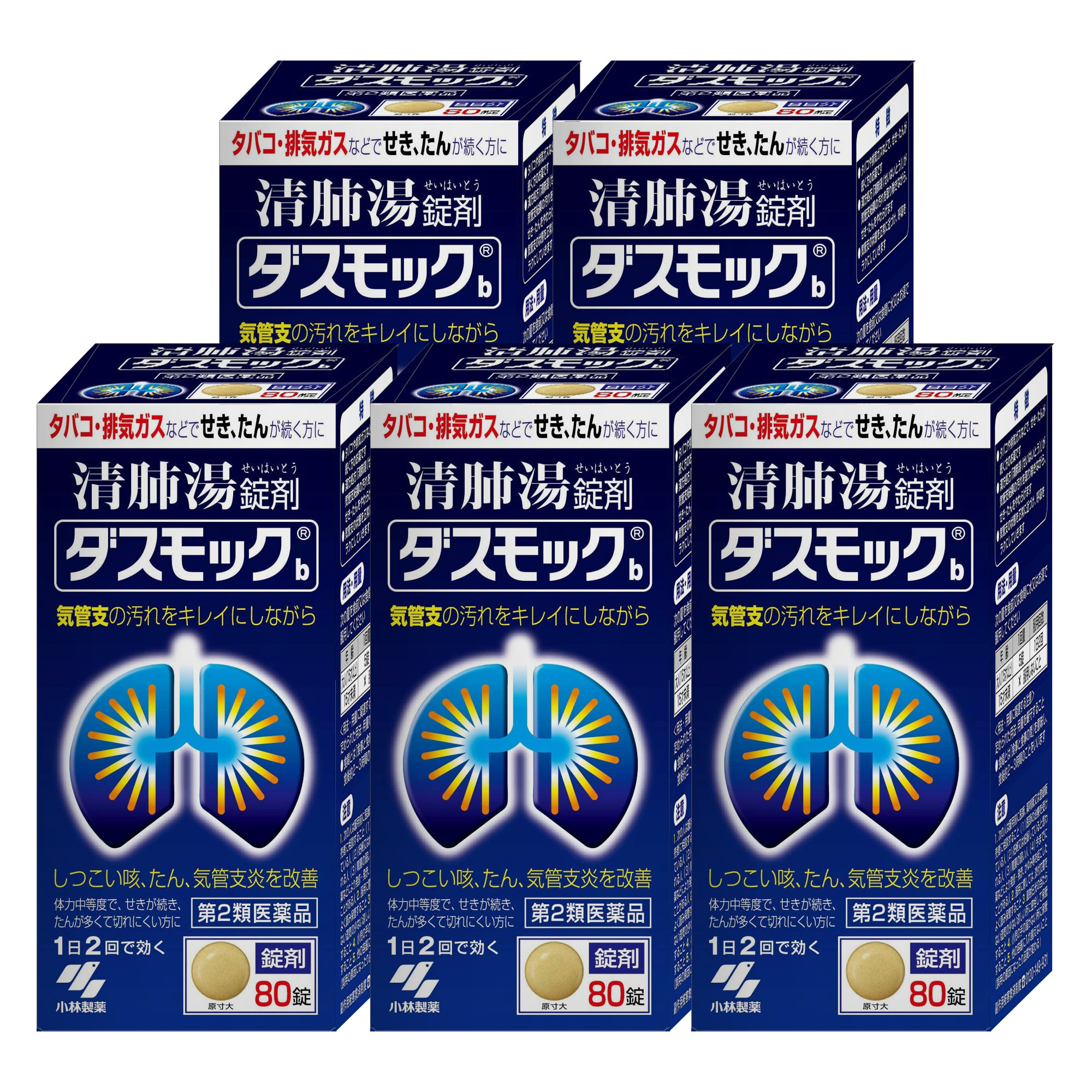 ダスモックb 80錠×5個