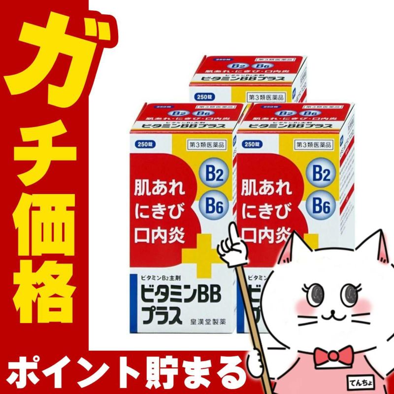 ビタミンBBプラス｢クニヒロ｣ 250錠×3個
