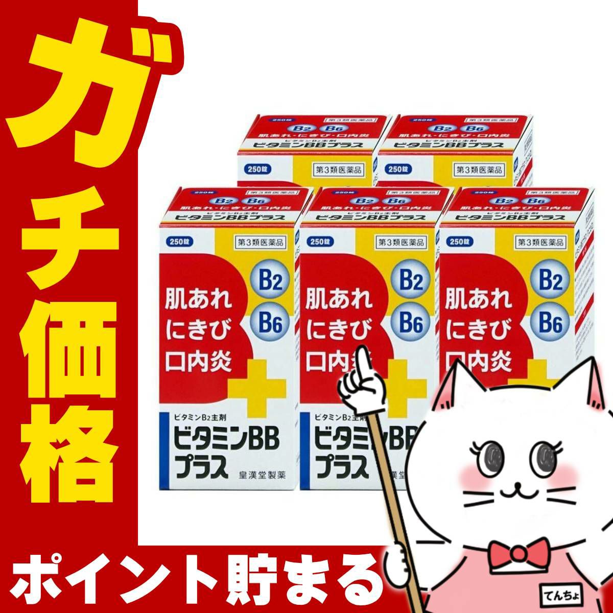 ビタミンBBプラス｢クニヒロ｣ 250錠×5個