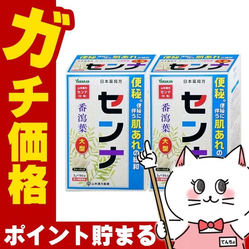 山本漢方 日本薬局方 センナ 大型 分包 (3g×96包)×2個