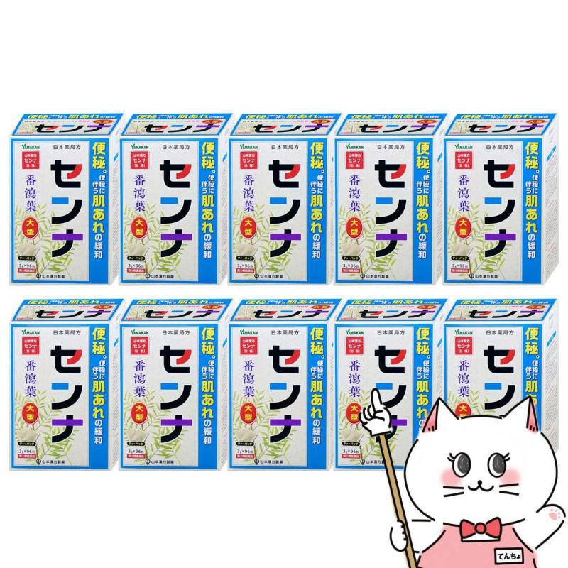 山本漢方 日本薬局方 センナ 大型 分包 (3g×96包)×10個