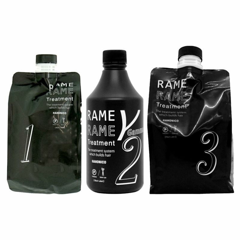 ハホニコ ザ・ラメラメ NO.1 1000g＋NO.2 500ml＋NO.3 1000g ポンプ2本トリガー1本付 ヘアトリートメントサロン専売品(サロン技術者用)