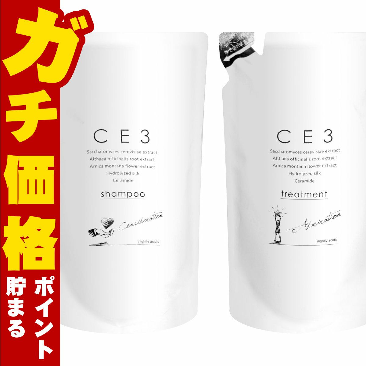 フォード CE3シリーズ 詰替セット シャンプー詰替800ml＋トリートメント 替750g