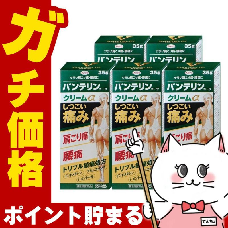 バンテリンコーワクリームα 35g×5個