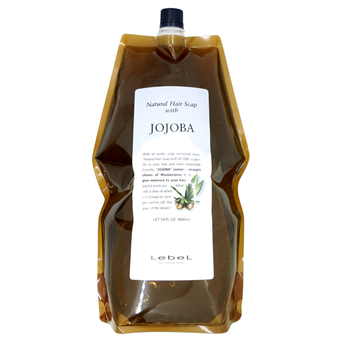 ルベル ナチュラルヘアソープウィズJO(ホホバ)詰替1600ml