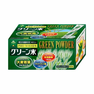 湧永製薬 プレビジョン グリーン末 306g (3.4g×90包)
