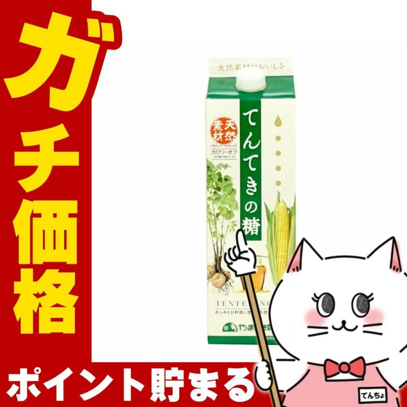 天然甘味料 てんてきの糖 1200g 紙パック 調味料 砂糖代用 ジャビー やまと蜂蜜