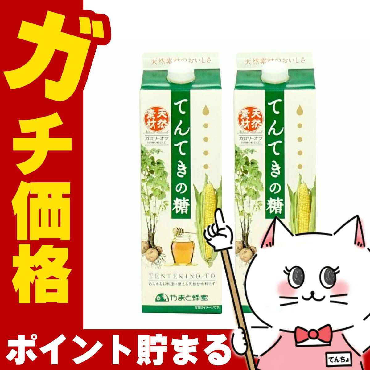 天然甘味料 てんてきの糖ジャビー 1200g×2個 紙パック 調味料 砂糖代用 ジャビー やまと蜂蜜