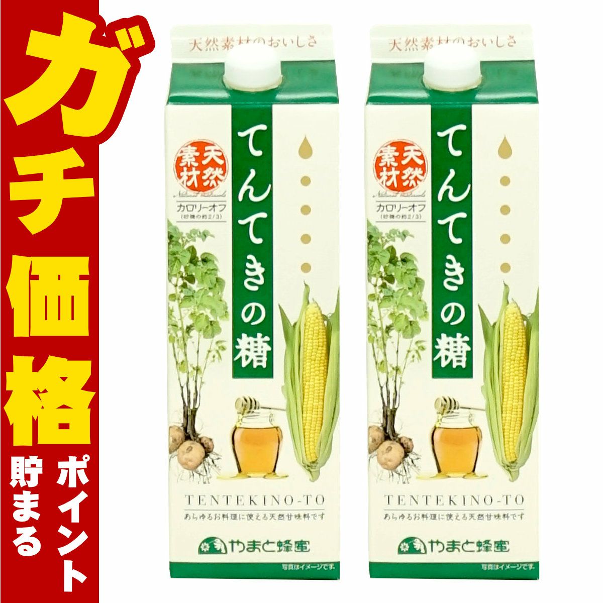 天然甘味料 てんてきの糖ジャビー 1200g×2個 紙パック 調味料 砂糖代用 ジャビー やまと蜂蜜