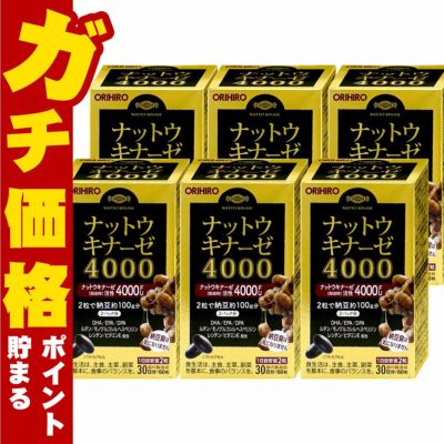 ナットウキナーゼ4000 60粒×6個