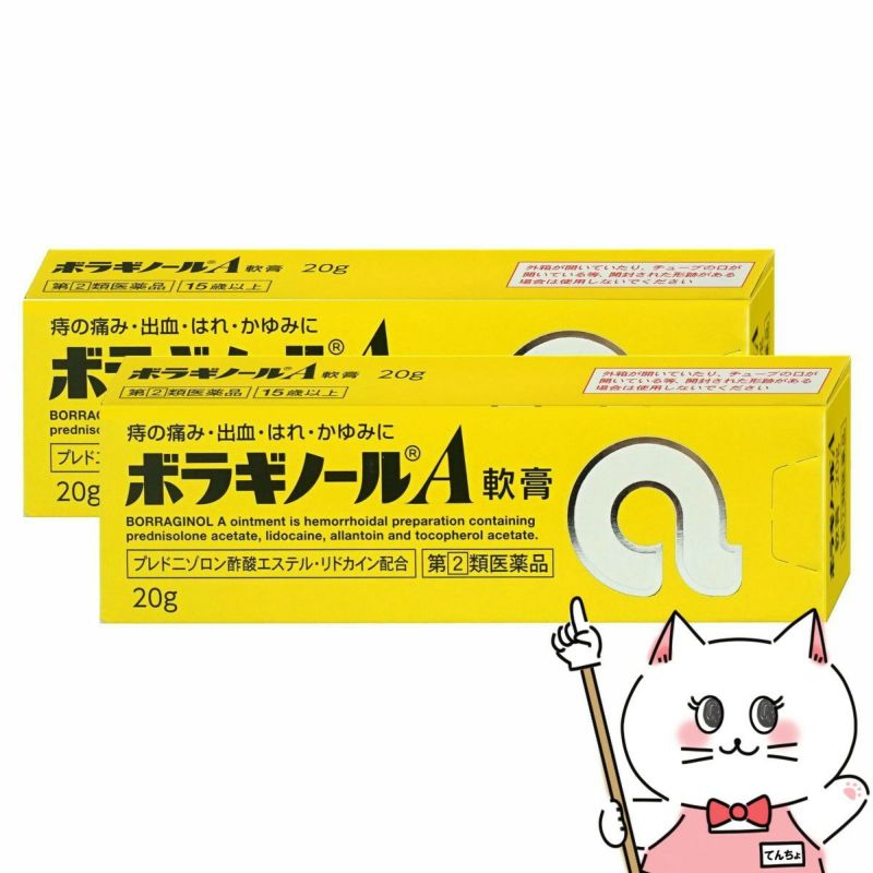 コスメ通販　【指定第2類医薬品】ボラギノールA 軟膏 20g 2個セット